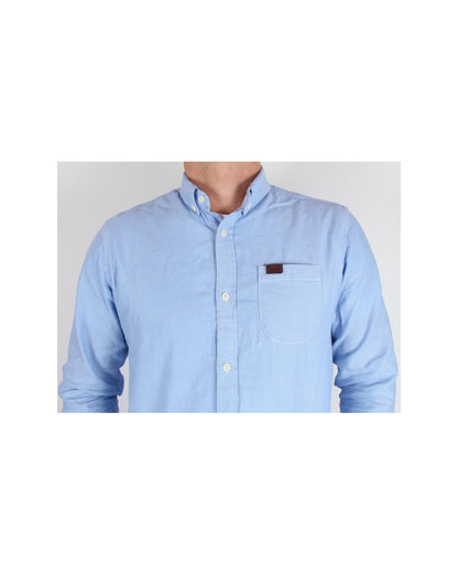 Marshall Artist Oxford-Hemd aus Baumwolle, Himmelblau
