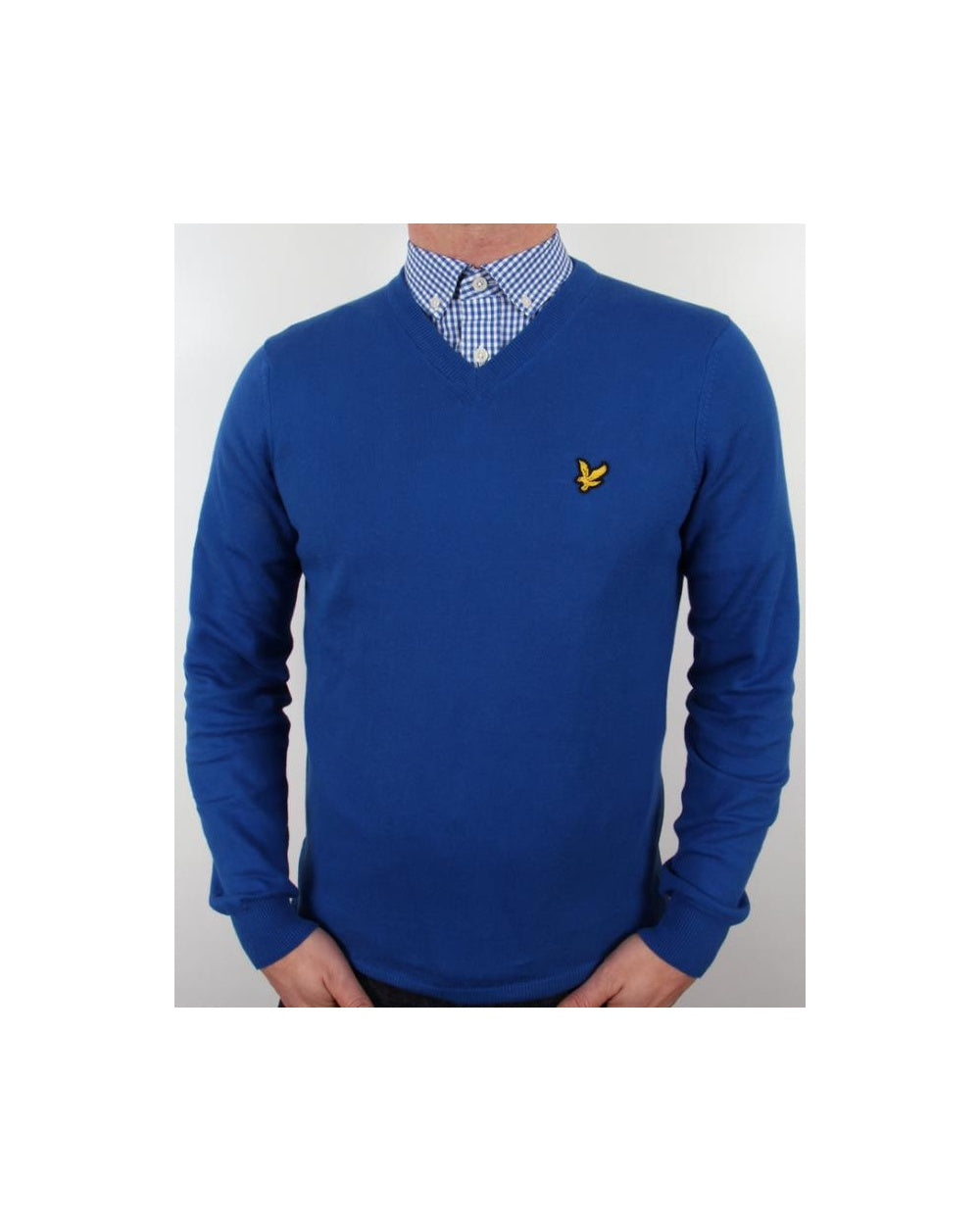 Lyle And Scott – Pullover mit V-Ausschnitt, Duke Blue