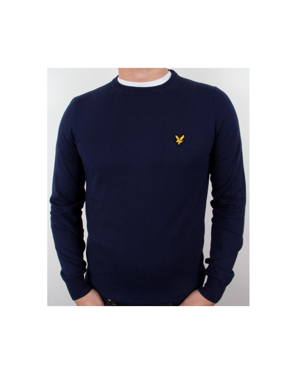 Lyle And Scott Crew Neck Jumper New Navy