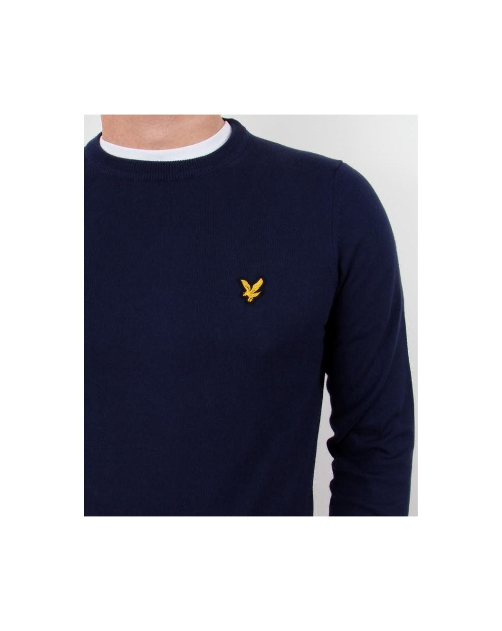 Lyle And Scott Crew Neck Jumper New Navy