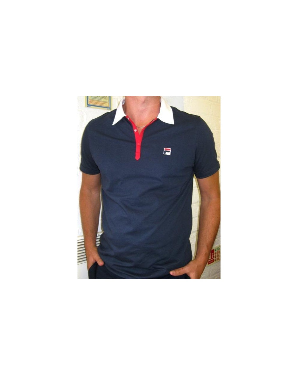 Fila Vintage Panatta Poloshirt Marineblau