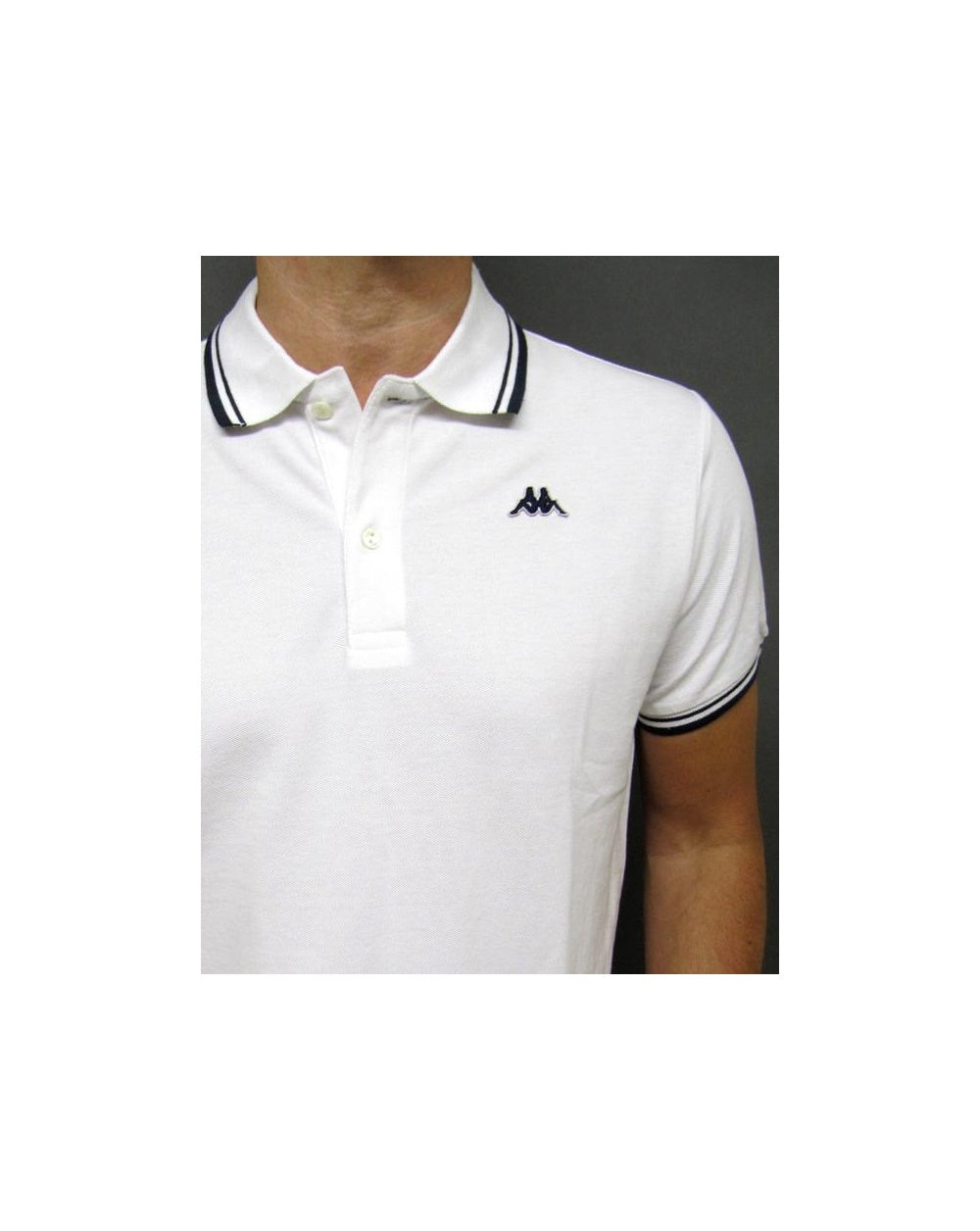 Robe Di Kappa Twin Tipped Polo Shirt White/navy
