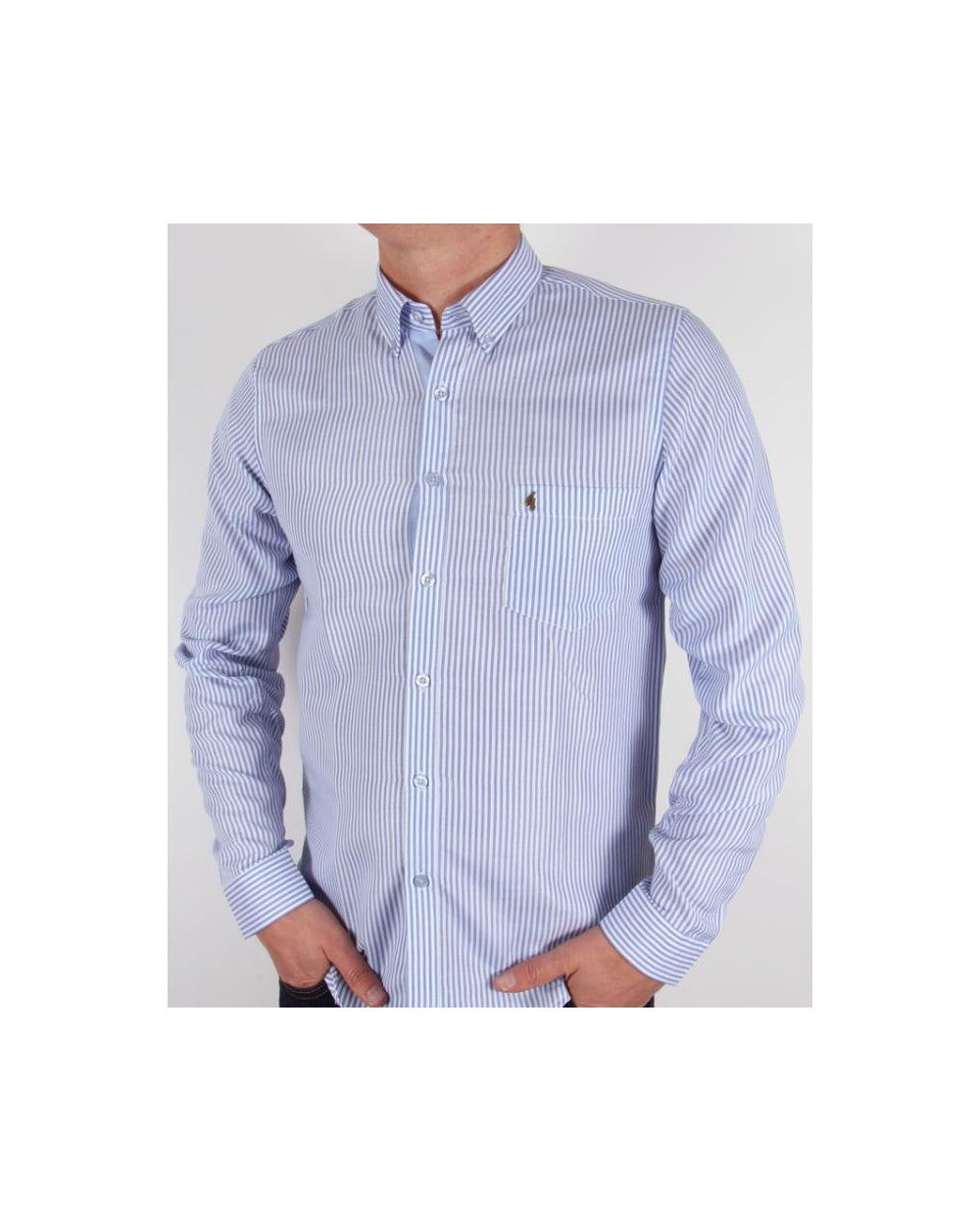 Gabicci Vintage Streifenhemd Blau/Weiß