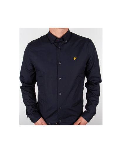 Lyle And Scott Hemd mit Button-Down-Kragen, Marineblau
