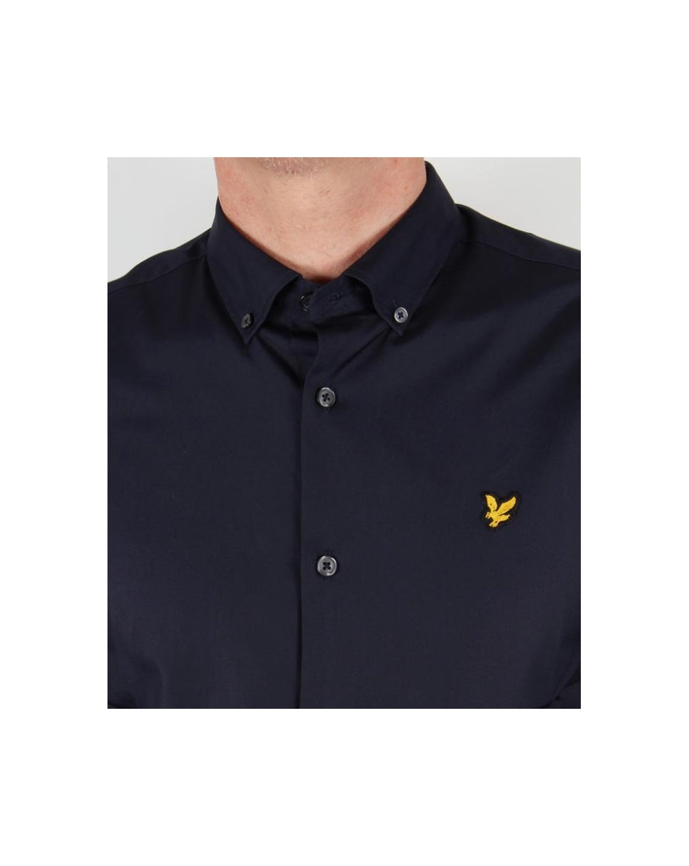 Lyle And Scott Hemd mit Button-Down-Kragen, Marineblau