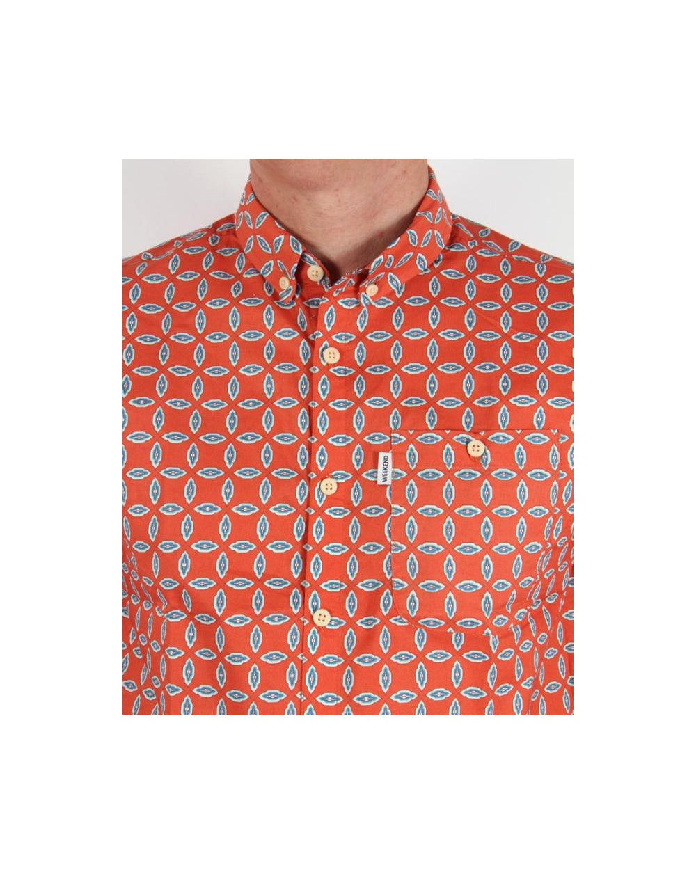 Weekend Offender Strathmere Hemd Orange