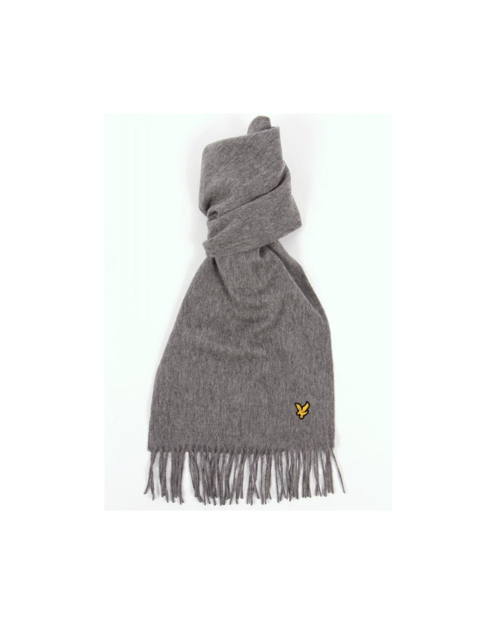 Lyle And Scott – Lammwollschal in Mittelgrau meliert