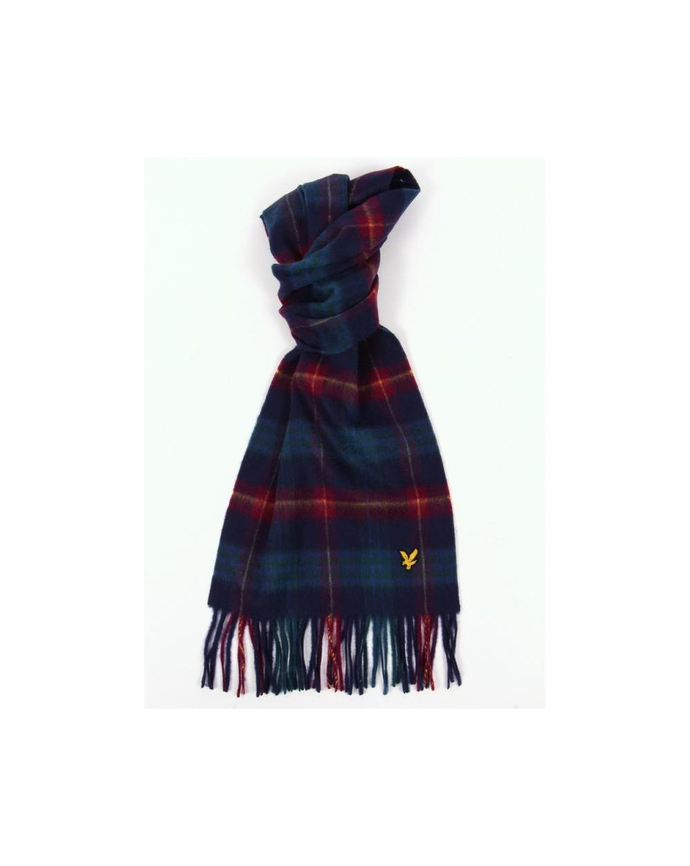 Lyle And Scott Tartan-Schal New Navy Tartan