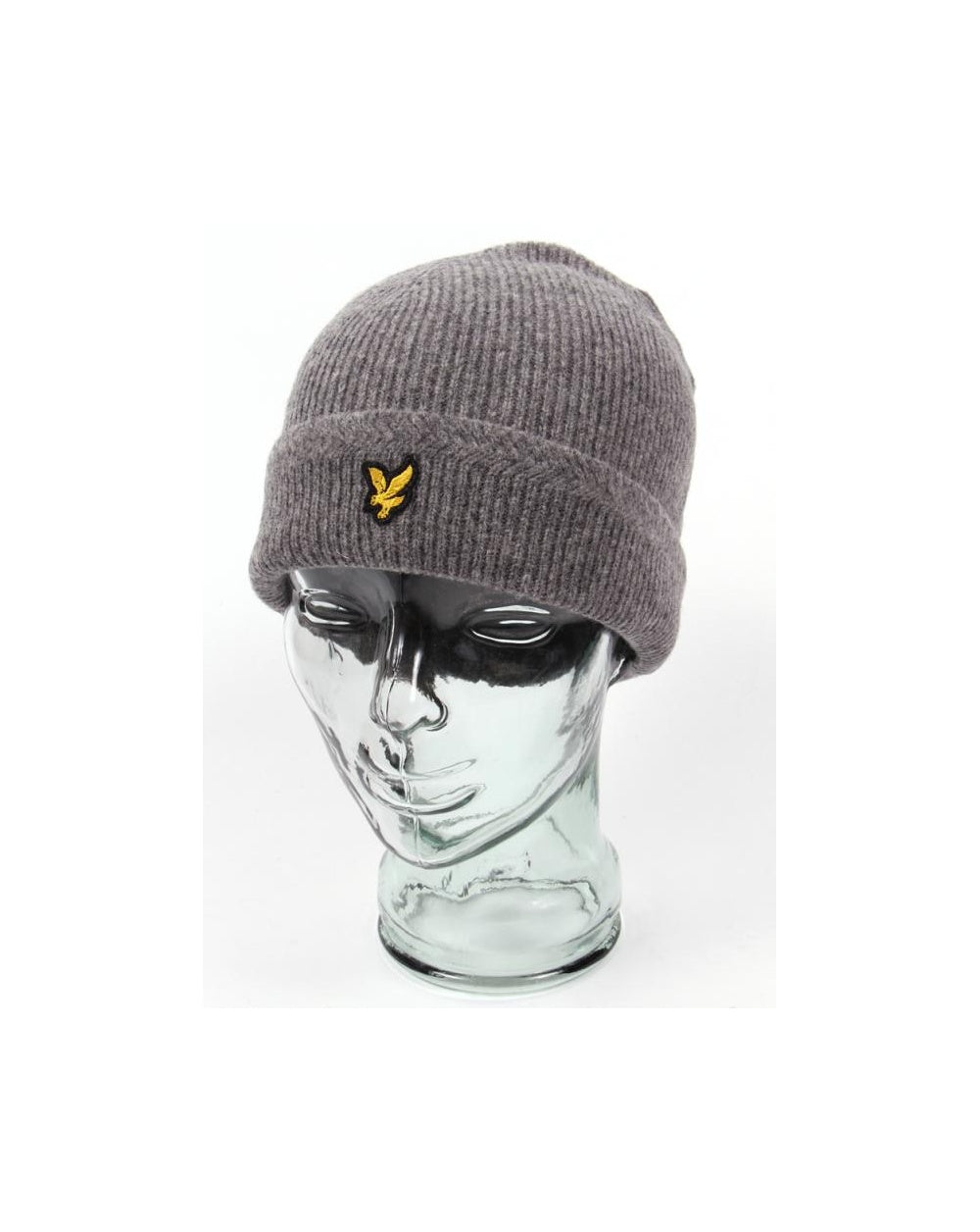Lyle And Scott – Racked Rib Beanie – Mittelgrau meliert
