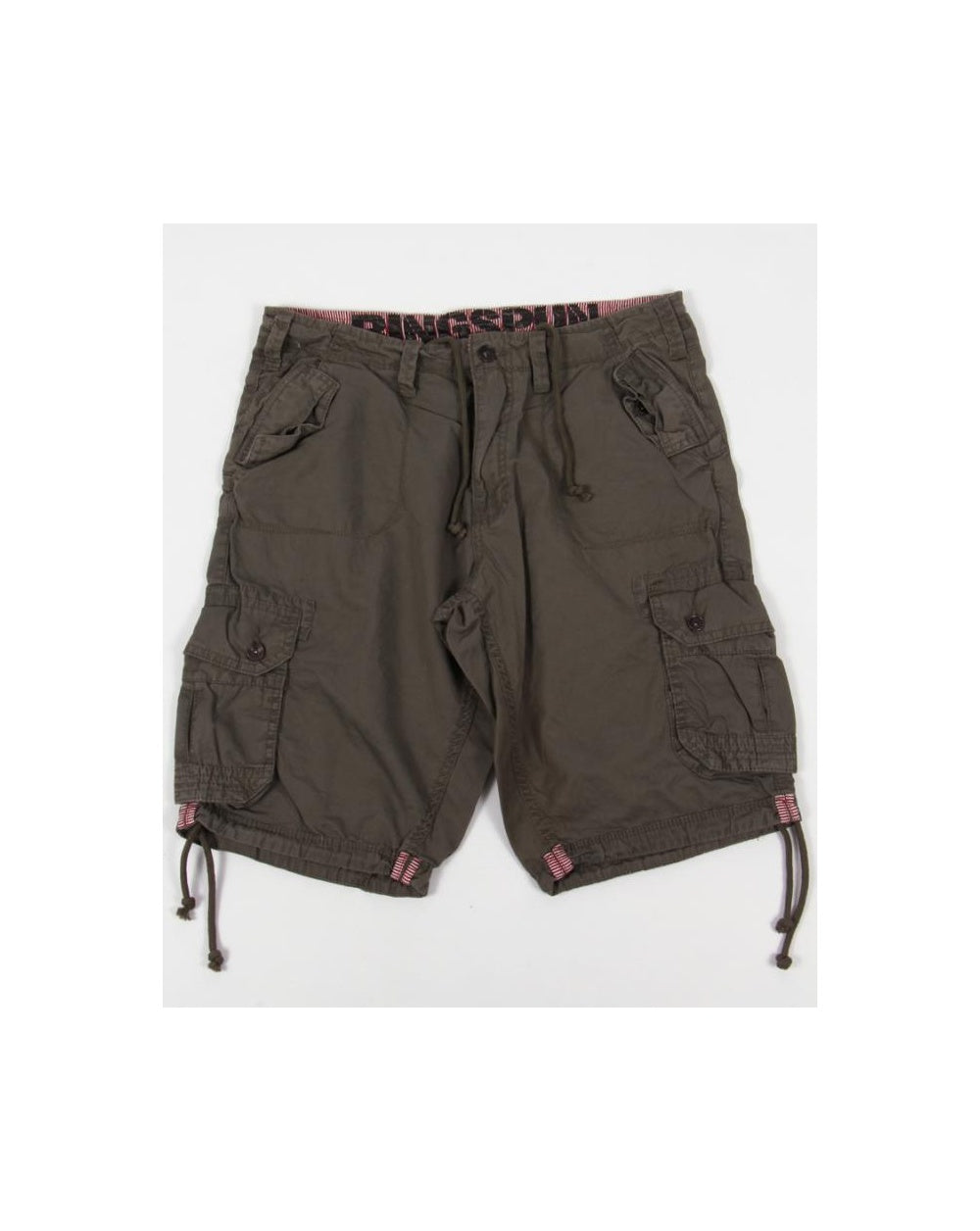 Ringspun Combat Shorts Olivgrün
