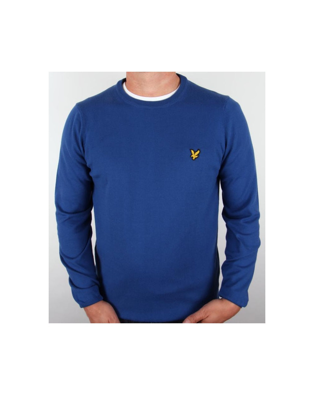 Lyle And Scott – Rundhalspullover in Saltire-Blau