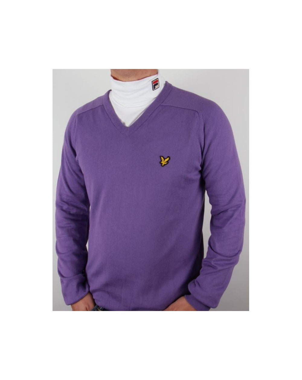 Lyle And Scott – Pullover mit V-Ausschnitt, Lila