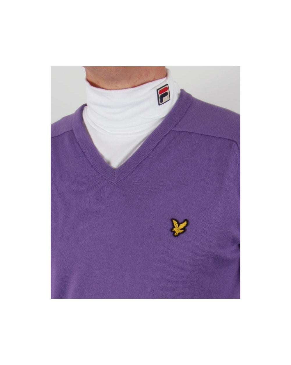 Lyle And Scott – Pullover mit V-Ausschnitt, Lila