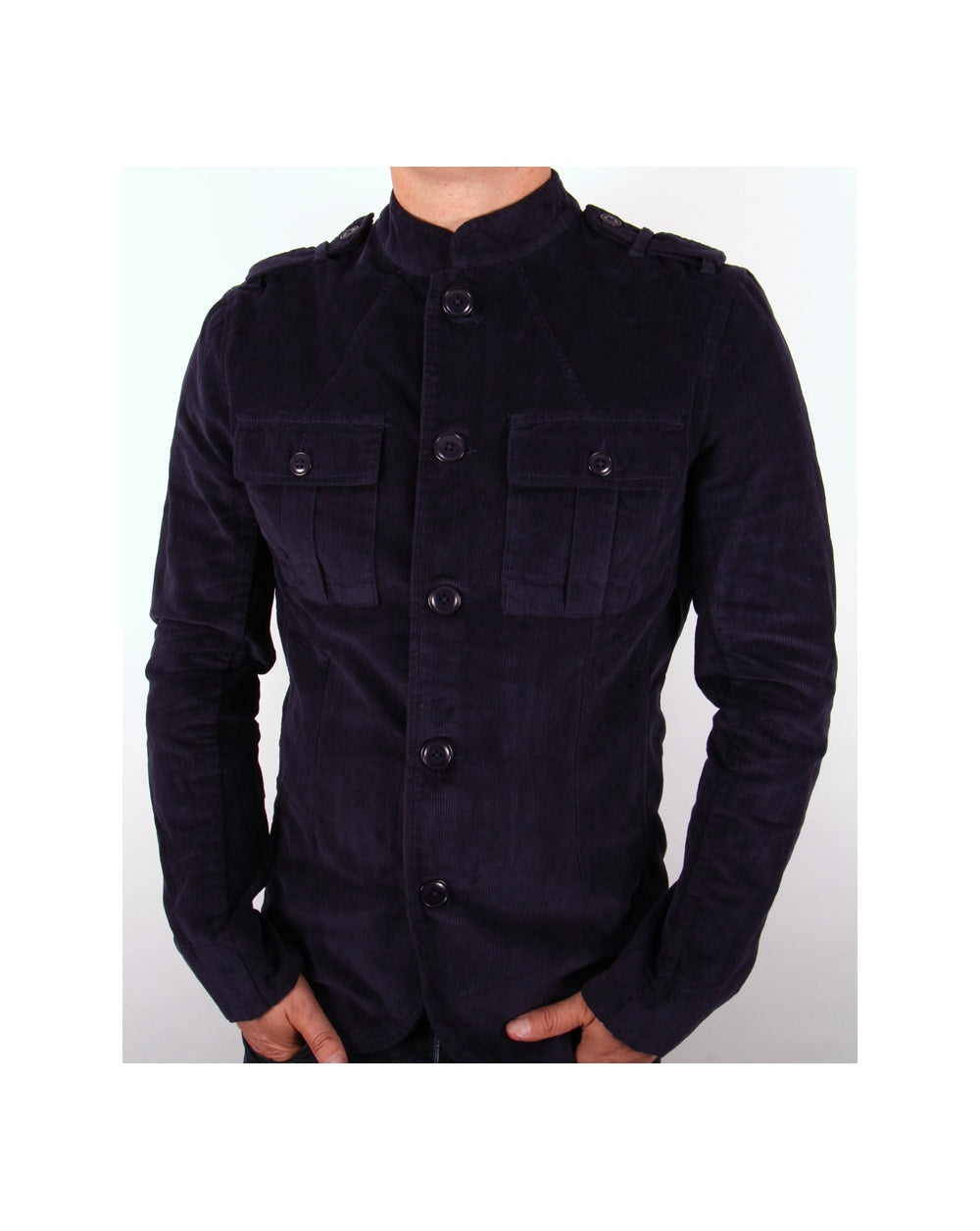 Pretty Green Lennon Jacke Marineblau