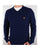 Lyle And Scott Lambswool V Neck Jumper Admiral Blue