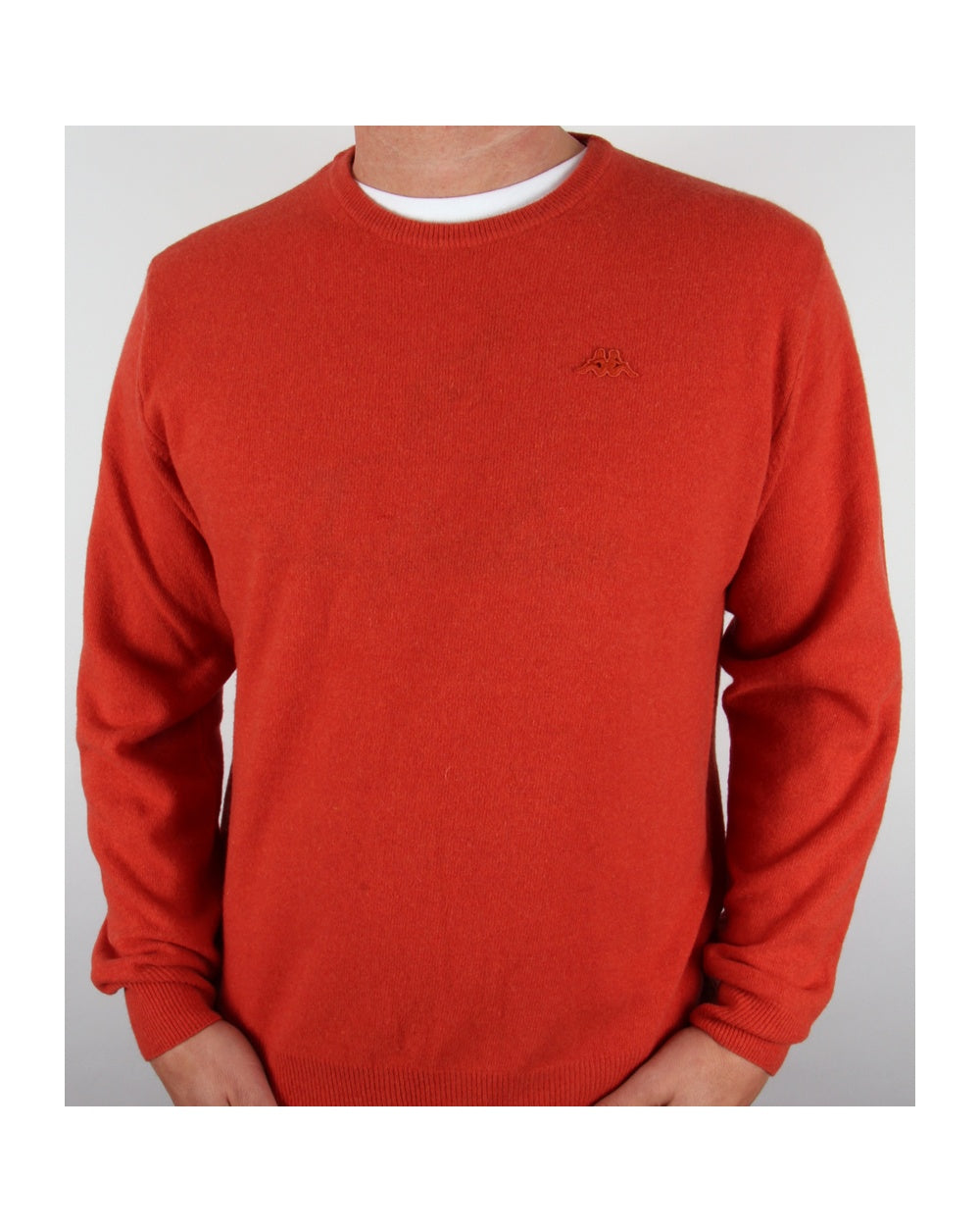 Robe Di Kappa Lammwollpullover mit Rundhalsausschnitt, Aprikose