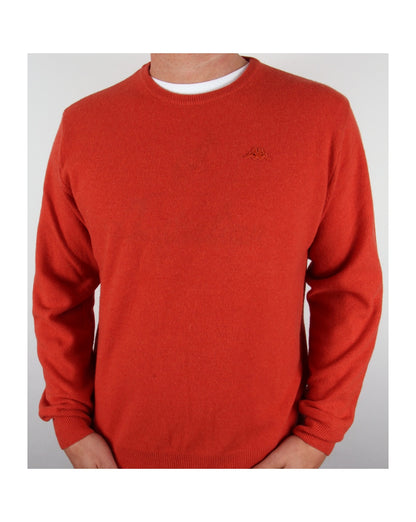 Robe Di Kappa Lammwollpullover mit Rundhalsausschnitt, Aprikose