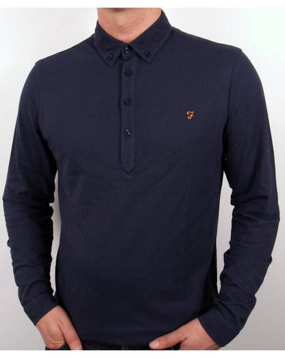 Farah Merriweather Poloshirt Marineblau