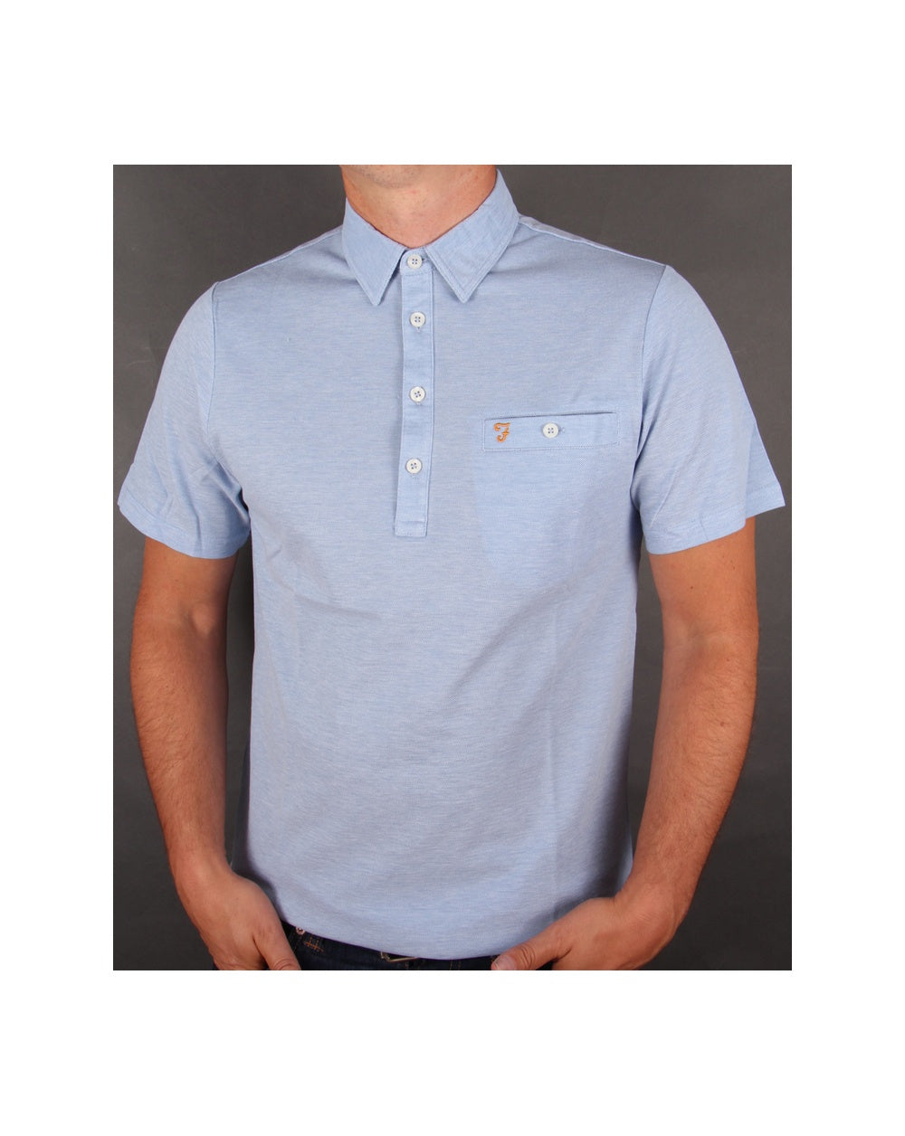 Farah Tennyson Poloshirt Polarblau