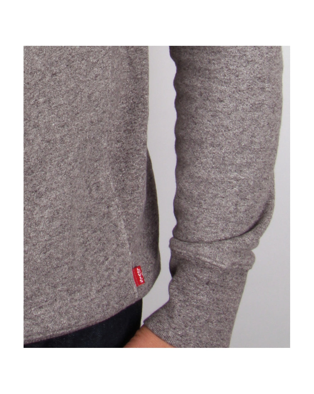 Levis – Grau meliert – Sweatshirt mit Rundhalsausschnitt