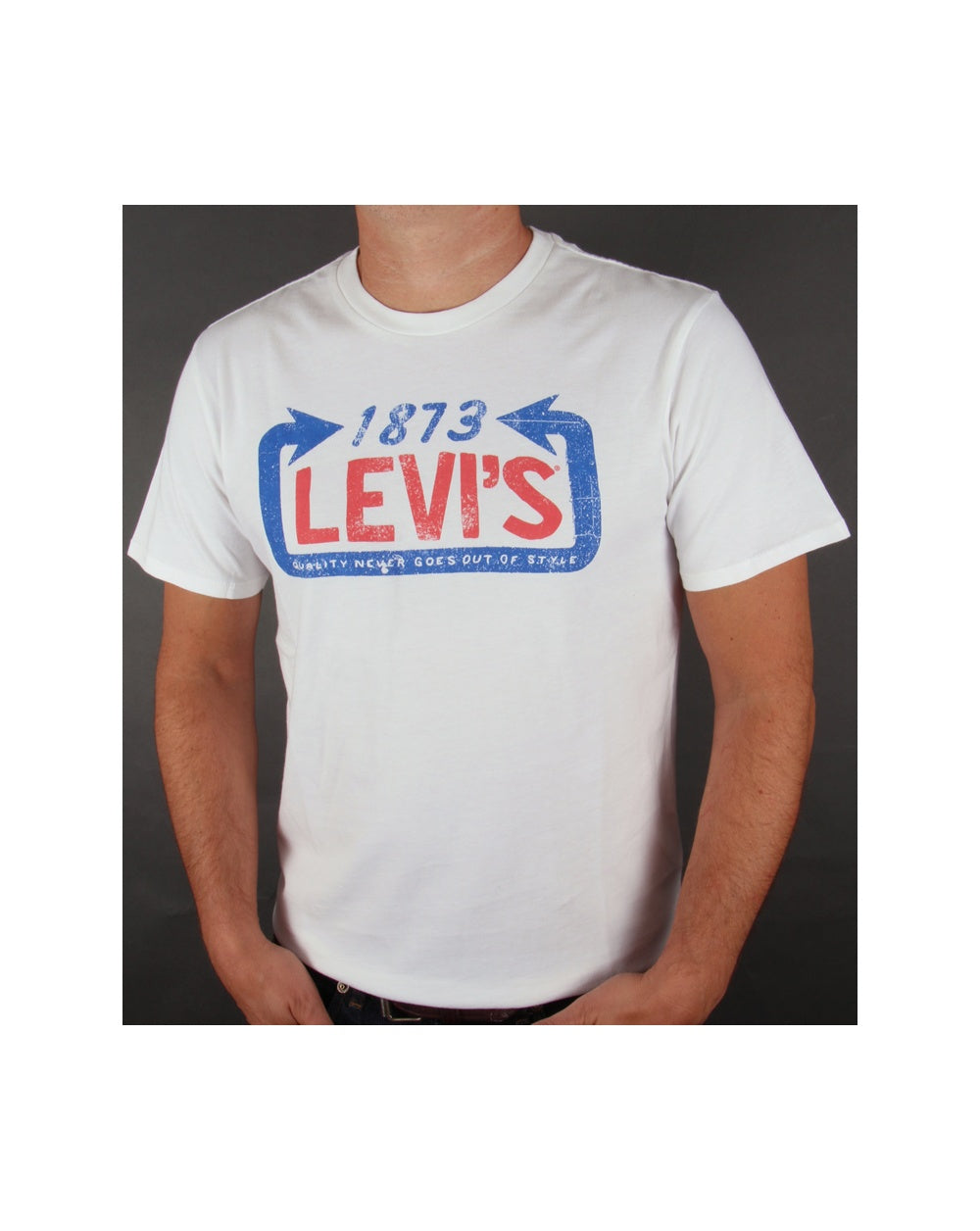 Levis 1873 Logo T-Shirt Weiß