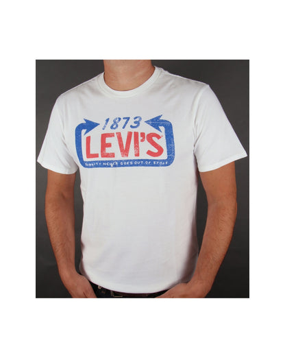 Levis 1873 Logo T-Shirt Weiß