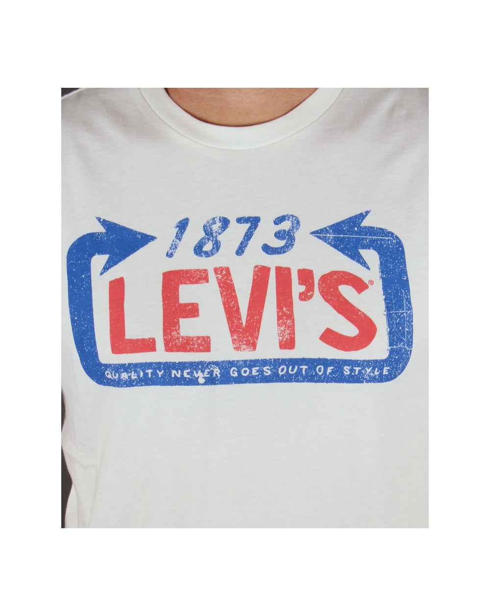 Levis 1873 Logo T-Shirt Weiß