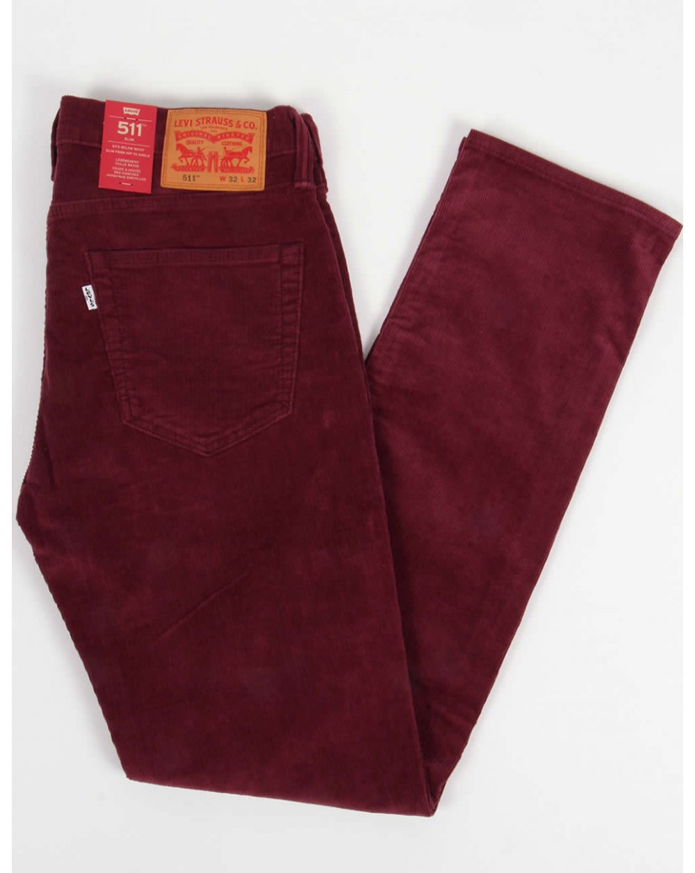Levis 511 – Slim Fit-Cordhose in Merlot