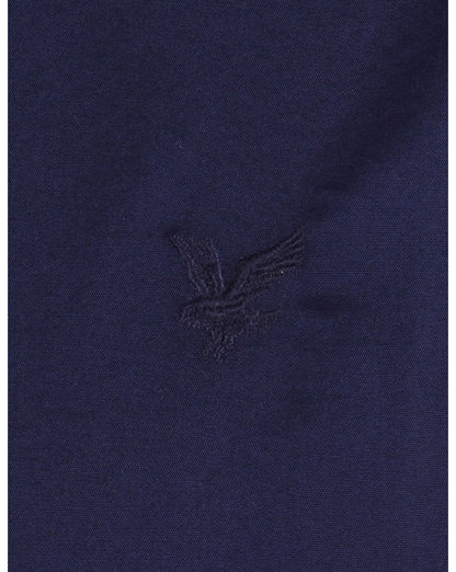 Lyle And Scott – Langärmliges Popeline-Hemd mit Tonal Badge, Marineblau