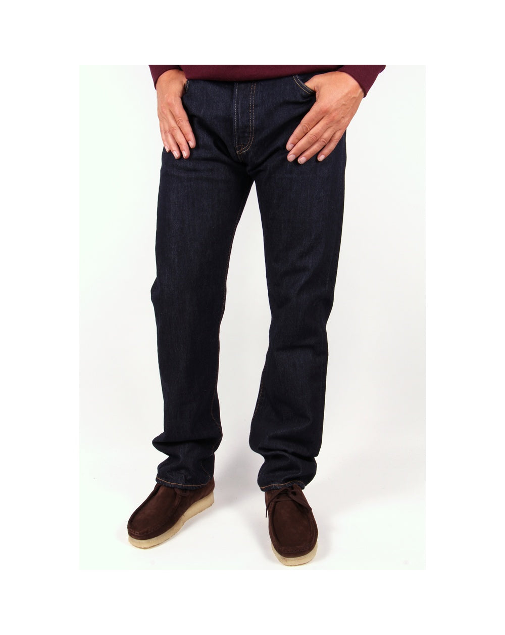 Levis 501 Original Fit Jeans Dark Raw Jeans G. Rock
