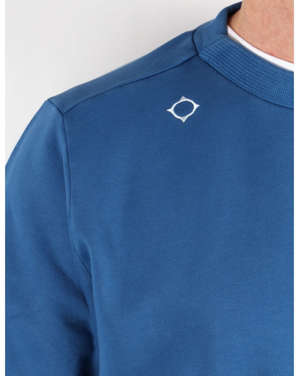 Ma.strum Garment Dyed Heavyweight Crew Sweat Vallarta Blue