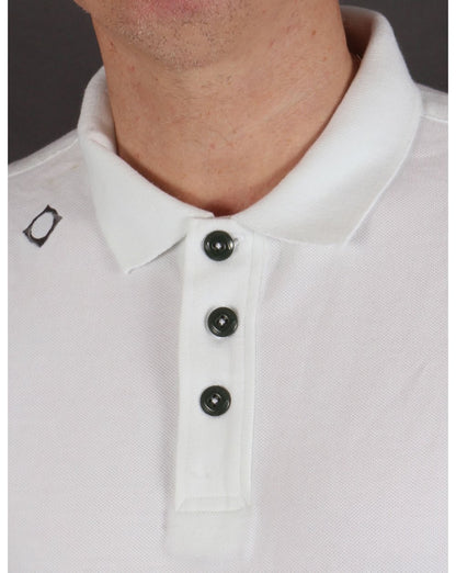 Ma.strum Kit Issue Kurzarm-Piqué-Poloshirt in Weiß