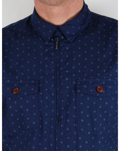 Pretty Green Jackson Hemd Marineblau