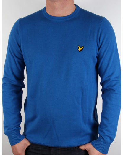 Lyle And Scott – Merinopullover in tiefem Kobaltblau