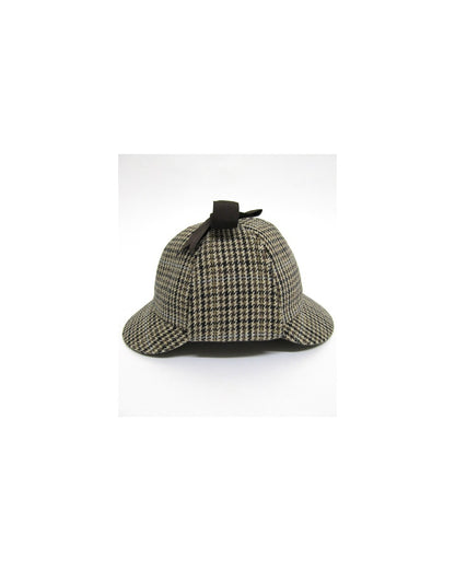80er Casual Classics Klassischer Deerstalker Hahnentritt-Hut Braun
