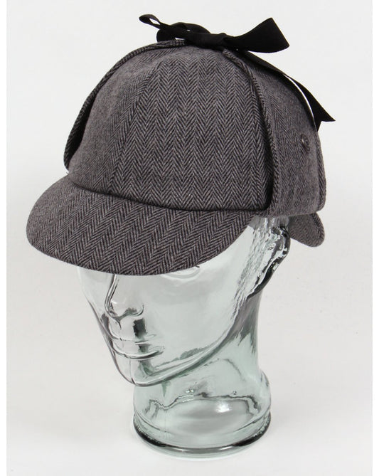 80s Casual Classics 80er Casual Classics Klassischer Deerstalker Hahnentritthut Fischgrät