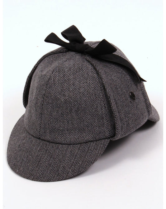 80s Casual Classics 80er Casual Classics Klassischer Deerstalker Hahnentritthut Fischgrät
