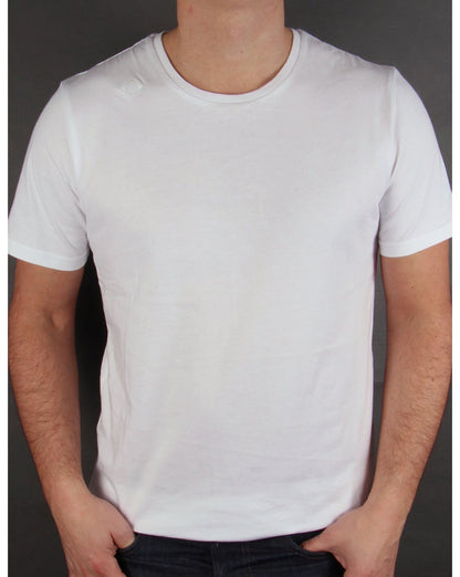 Ma.strum Kit Issue Kurzarm-T-Shirt mit Rundhalsausschnitt, Weiß