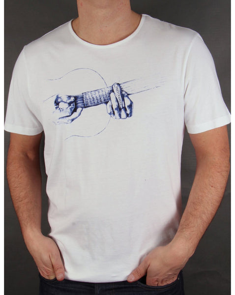 Pretty Green Middle Finger T-shirt White