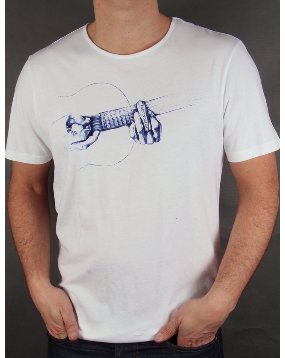 Pretty Green Middle Finger T-shirt White