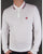 Pretty Green Tipped Long Sleeve Polo Shirt White