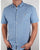 Farah Steen Short Sleeve Shirt Blue Marl