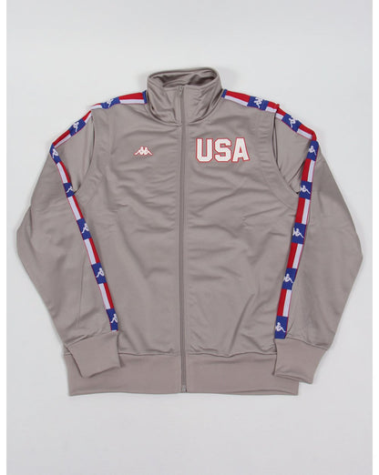 Robe Di Kappa La84 USA Olympic Kompletter Trainingsanzug Silbergrau