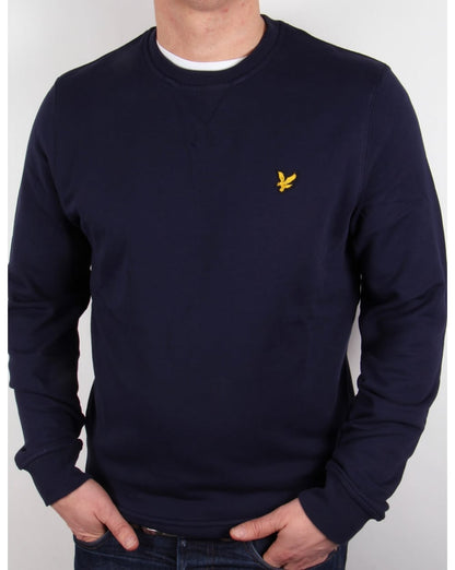 Lyle And Scott Sweatshirt mit Rundhalsausschnitt, Marineblau