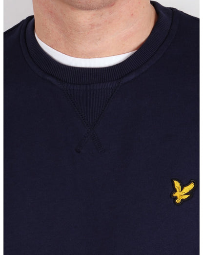 Lyle And Scott Sweatshirt mit Rundhalsausschnitt, Marineblau