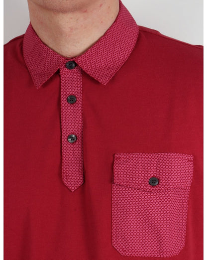 Pretty Green Springfield Poloshirt Rot