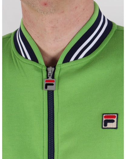 Fila Vintage Mk1 Settanta Trainingsjacke Kiwigrün/Marineblau