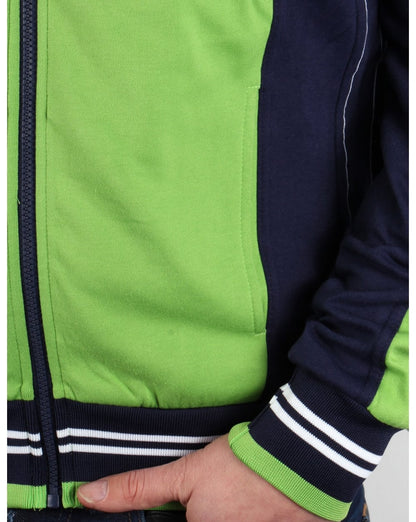 Fila Vintage Mk1 Settanta Trainingsjacke Kiwigrün/Marineblau