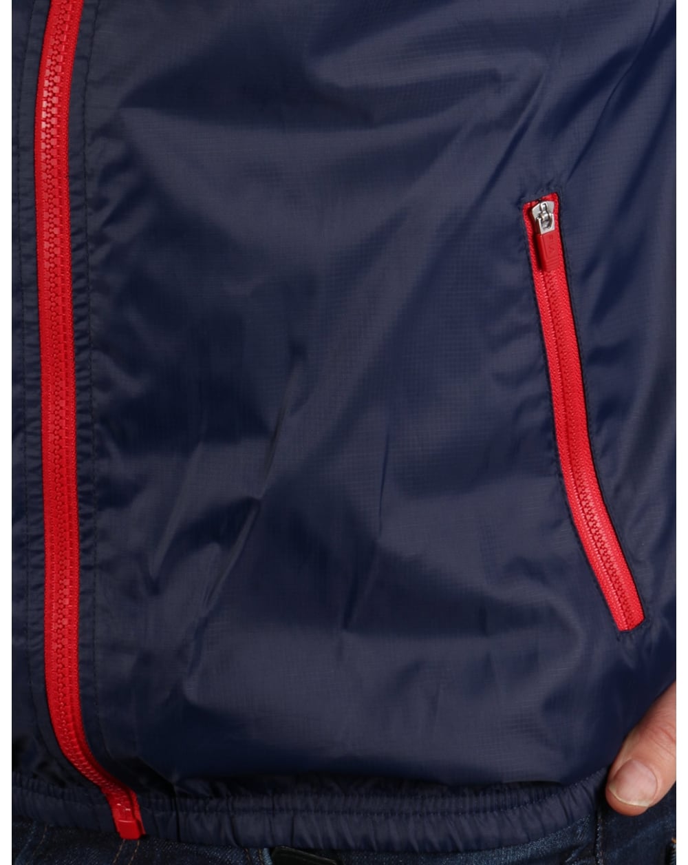 Fila Vintage Funnel Regenjacke Marineblau