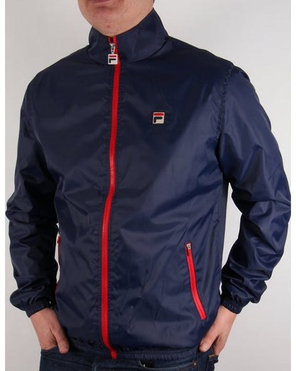Fila Vintage Funnel Regenjacke Marineblau